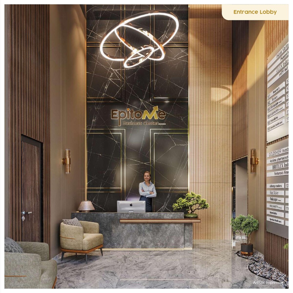 Epitome Business Center grand entrance lobby