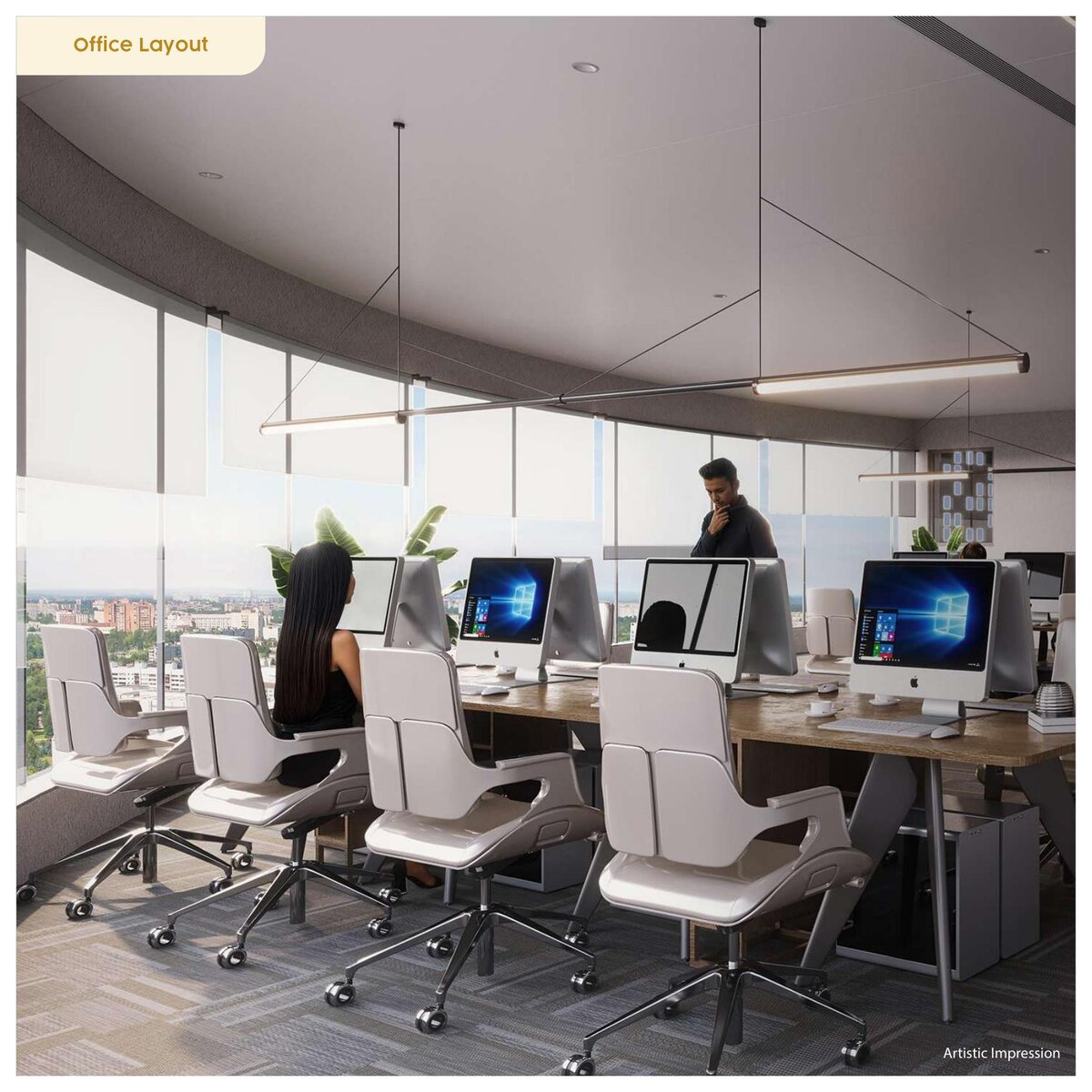 Epitome Business Center open office layout