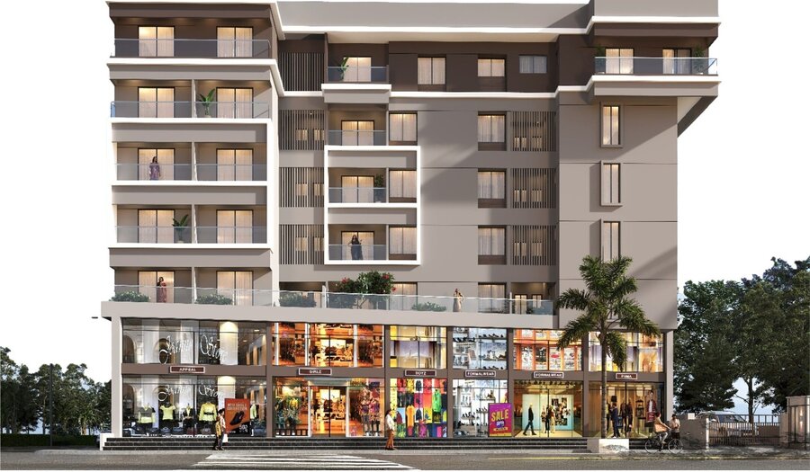 Oxyzen building elevation at Taljai Hills